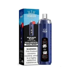 Al Fakher Crown Bar 5% Nicotine8000K BLUE RAZZ BLAST