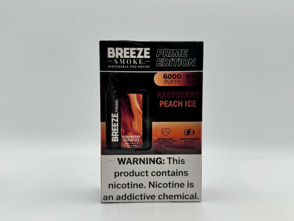 Breeze prime Rasperry peach ice