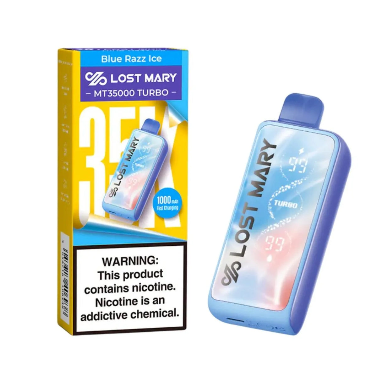 LOST MARY-MT35K TURBO- BLUE RAZZ ICE
