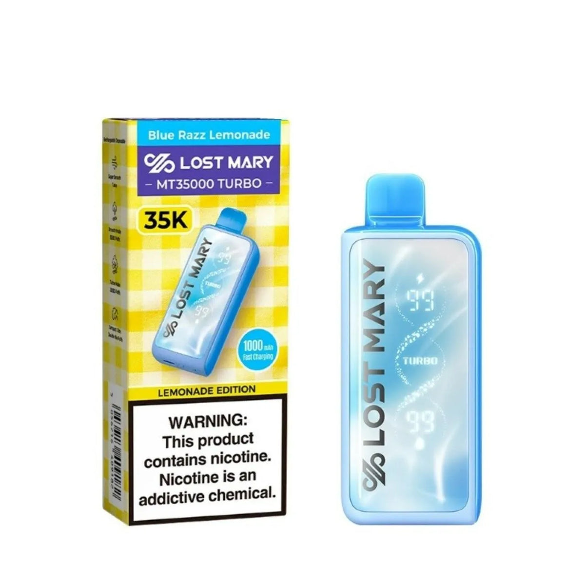 LOST MARY-MT35K TURBO- BLUE RAZZ LEMONADE