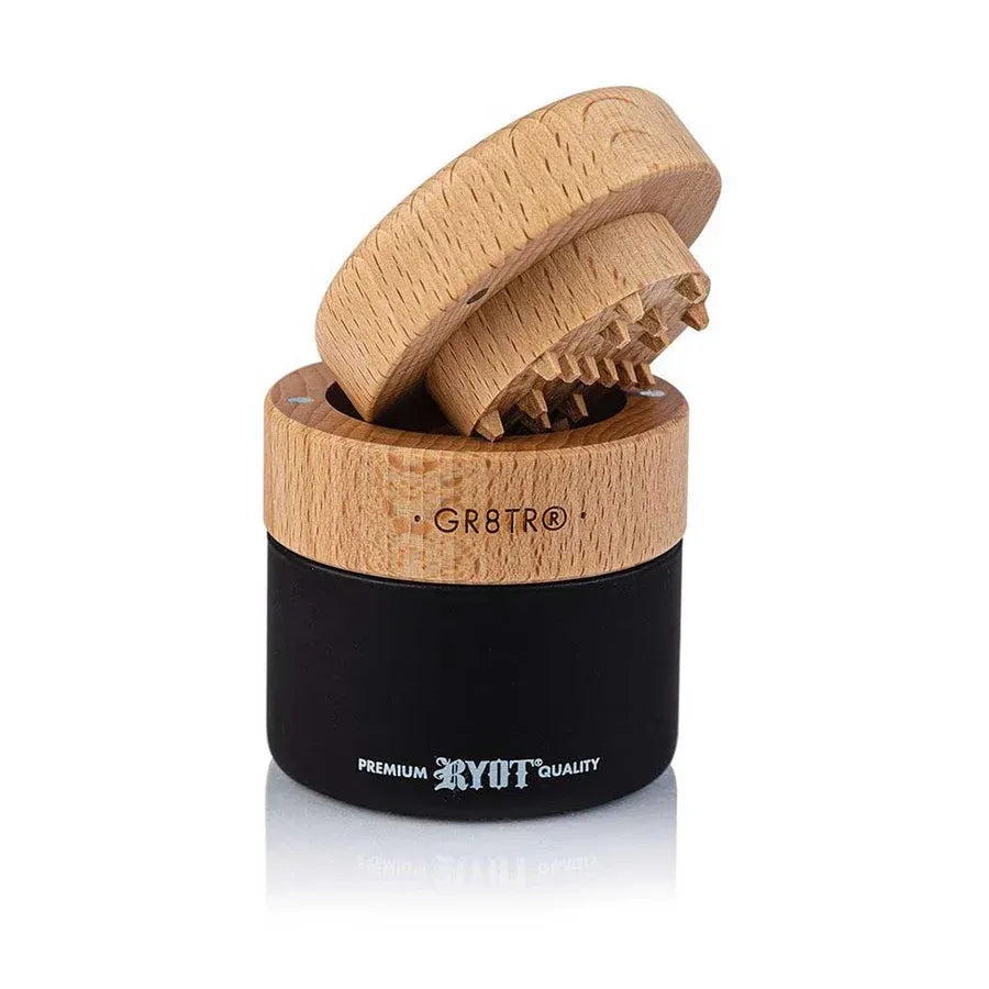 RYOT Wood GR8TR with Jar Body (Beech/Black)