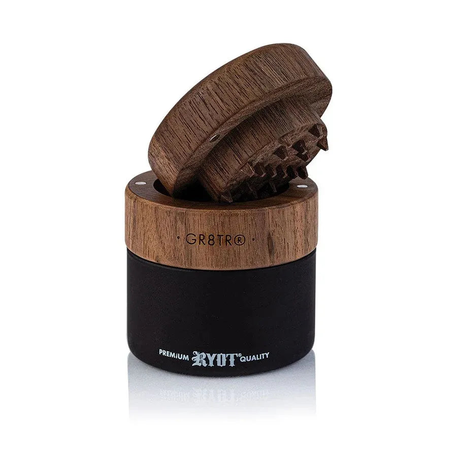 RYOT Wood GR8TR with Jar Body (Walnut/Black)