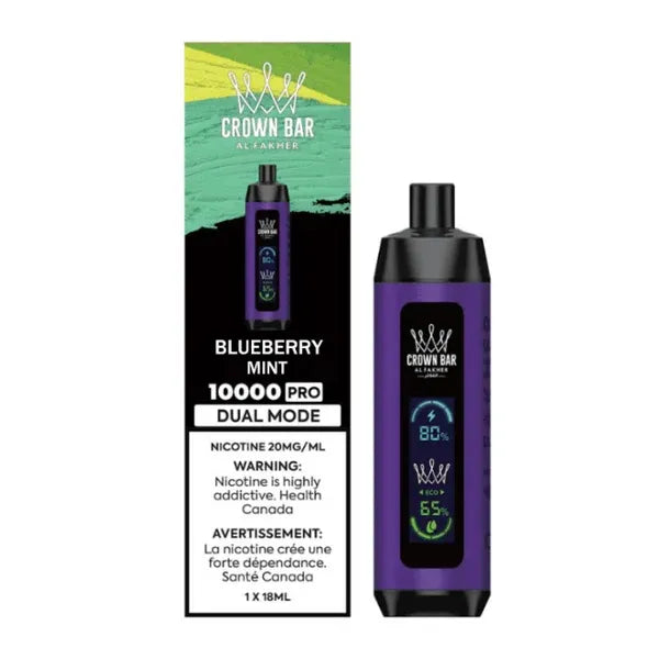 Al Fakher Crown Bar 5% Nicotine 8000k BLUEBERRY MINT
