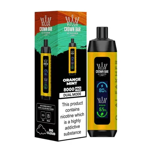 Al Fakher Crown Bar 5% Nicotine 8000k ORANGE MINT