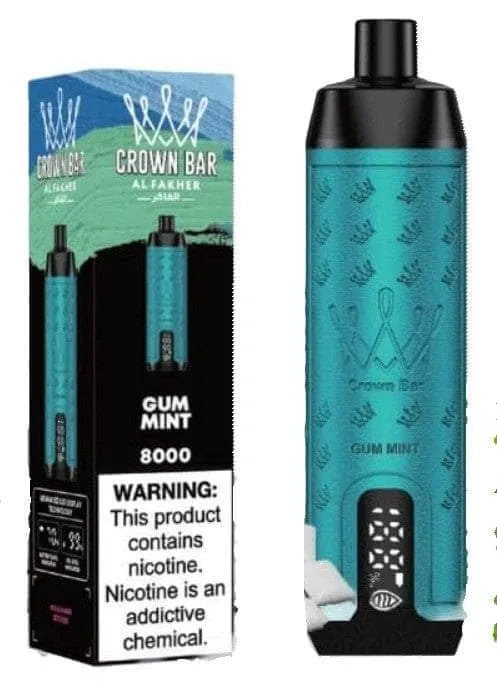 Al Fakher Crown Bar 5% Nicotine 8000k GUM MINT