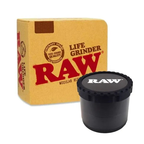 Raw 4pc Life Grinder (BLACK)
